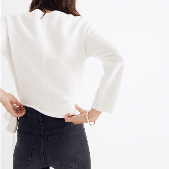 Madewell Texture & Thread Wrap Top - Picture 3 of 7